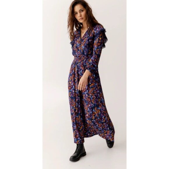 ATELIER REVE Irlea Dr Midi Dress S 38 USA 8 UK12 Medieveal Blue 139.95€ NEW - Picture 6 of 15